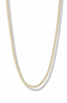 Argento Vivo Sterling Silver Mesh Chain Necklace