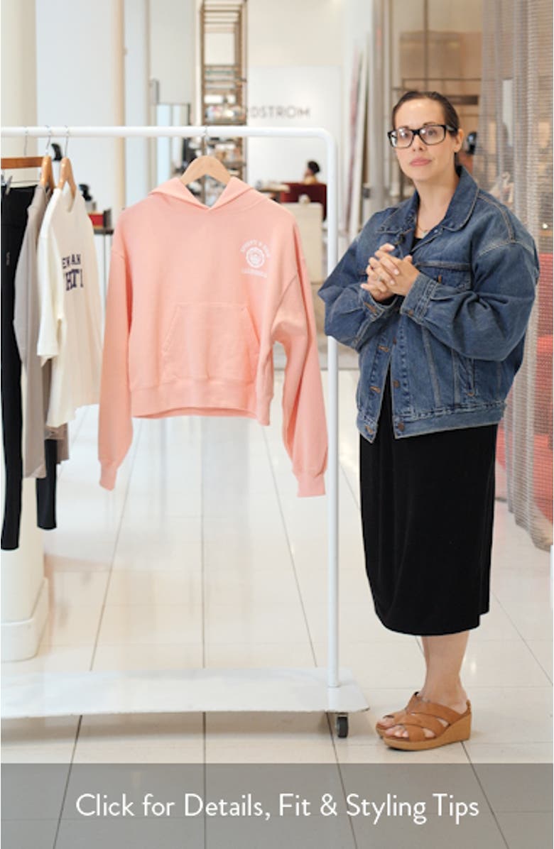 California Emblem Cotton Hoodie, sales video thumbnail