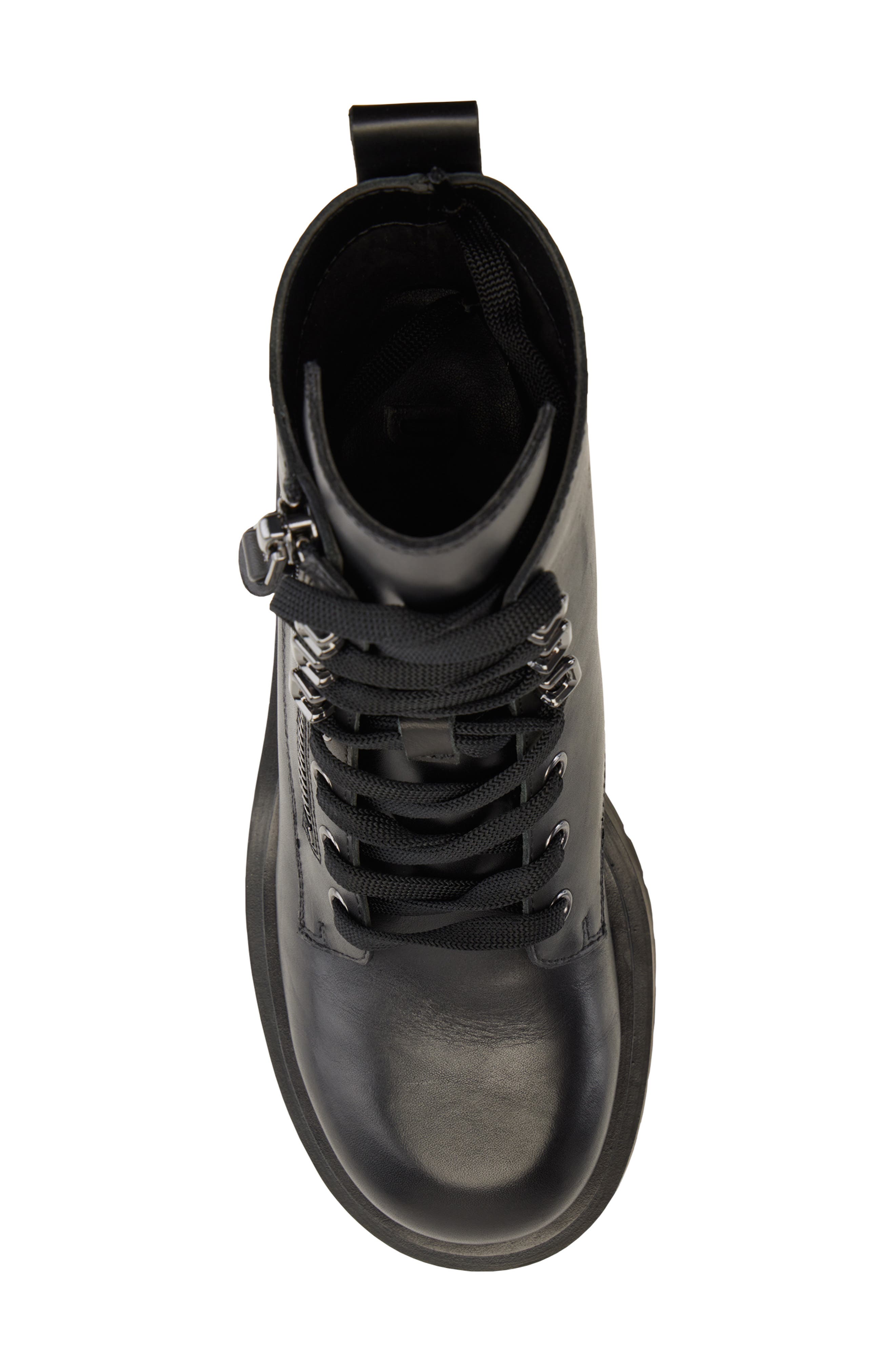 DKNY Phillipa Platform Combat Boot, Alternate, color, Black