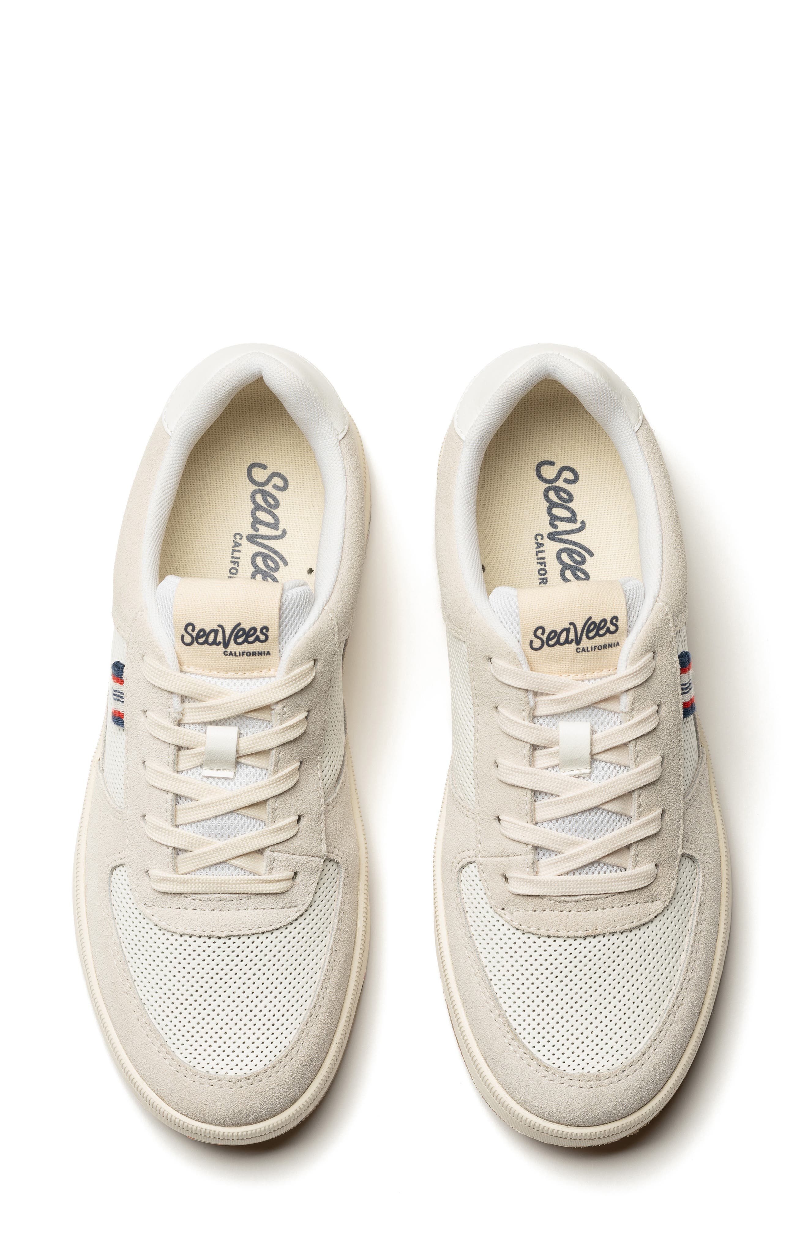 SeaVees Cardinal Perforated Sneaker, Alternate, color, White