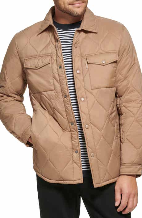 Calvin Klein Water Resistant Quilted Shirt Jacket