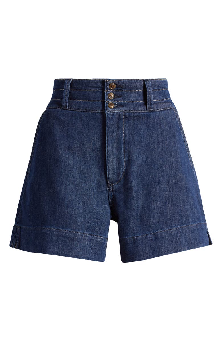 PAIGE Dani High Waist Denim Shorts, Alternate, color, Emersyn