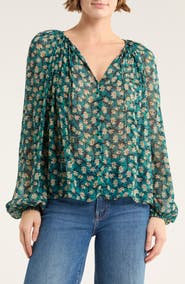 Ulla Johnson Safa Tie Neck Silk Top