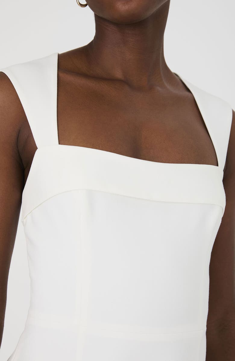 French Connection Whisper Square Neck Minidress, Alternate, color, Summer White