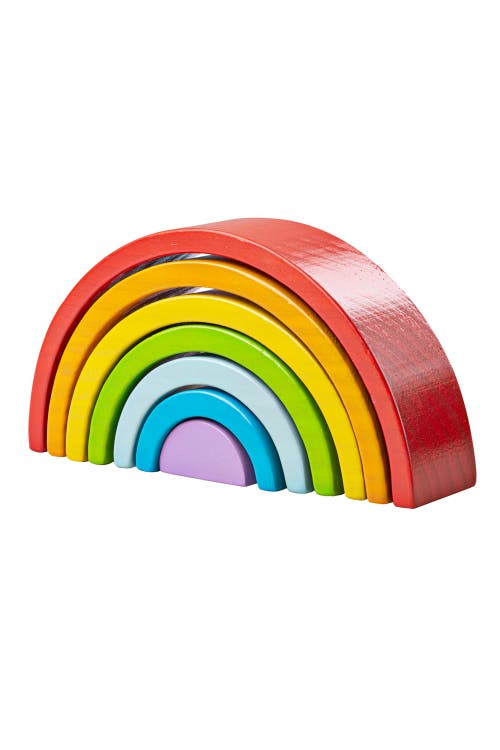 Bigjigs Toys Wooden Stacking Rainbow - Small in Multicoloured 