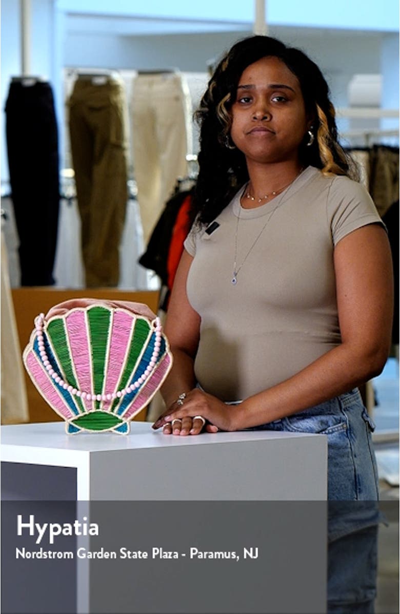 Shell Raffia Handbag, sales video thumbnail