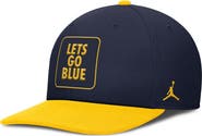 Jordan Brand Men's Jordan Brand Navy/Maize Michigan Wolverines 2025 Sideline Campus Pro Local Snapback Hat
