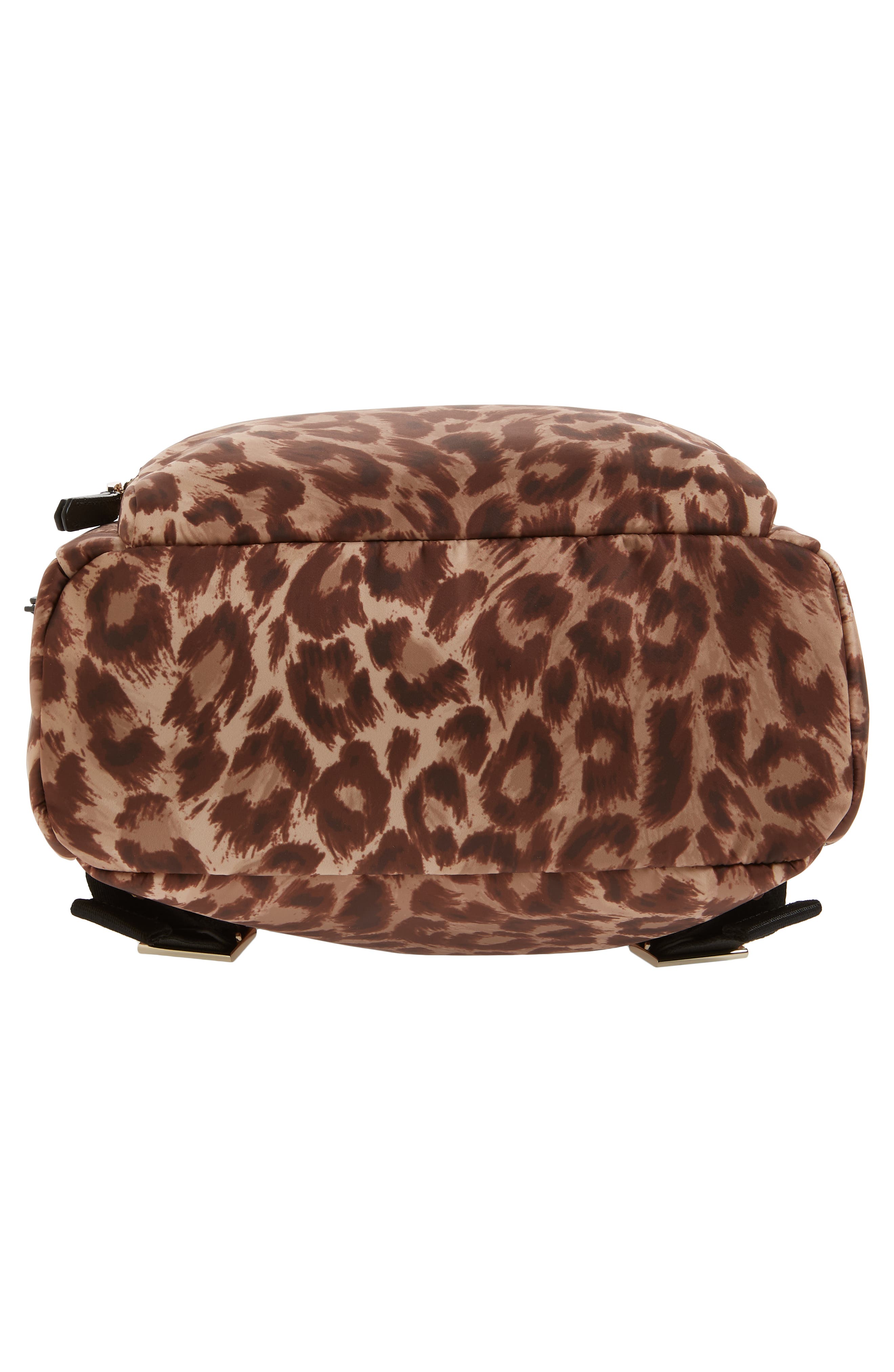 Kate Spade New York large taylor leopard nylon backpack, Alternate, color, 