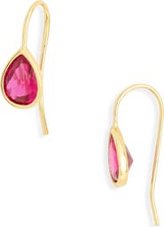 NORDSTROM RACK Cubic Zirconia Pear-Shaped Drop Earrings
