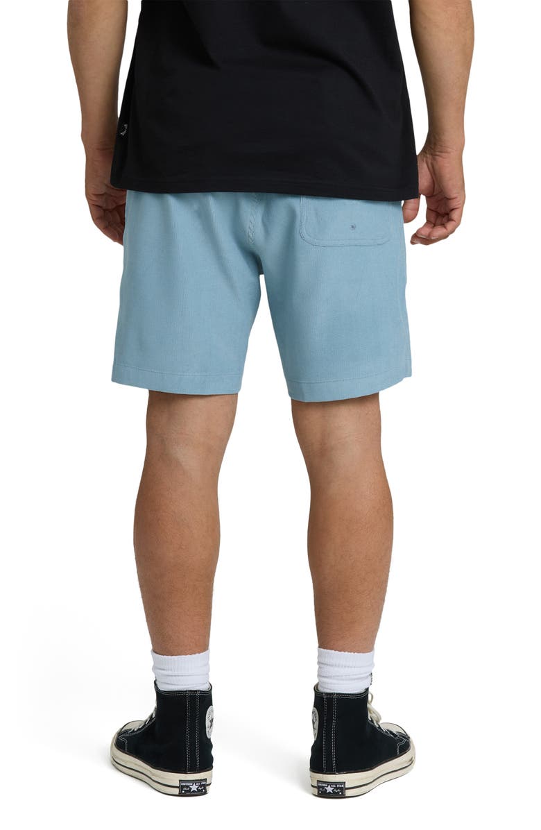 Billabong De la Cruz Water Repellent Corduroy Shorts, Alternate, color, Blue Fog
