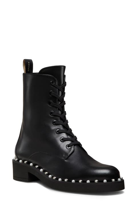 ミドルブーツ STUART WEITZMAN Women Boots CHARLIBTIGOMMATOBLACK Black Boots and booties for women | Stuart Weitzman®