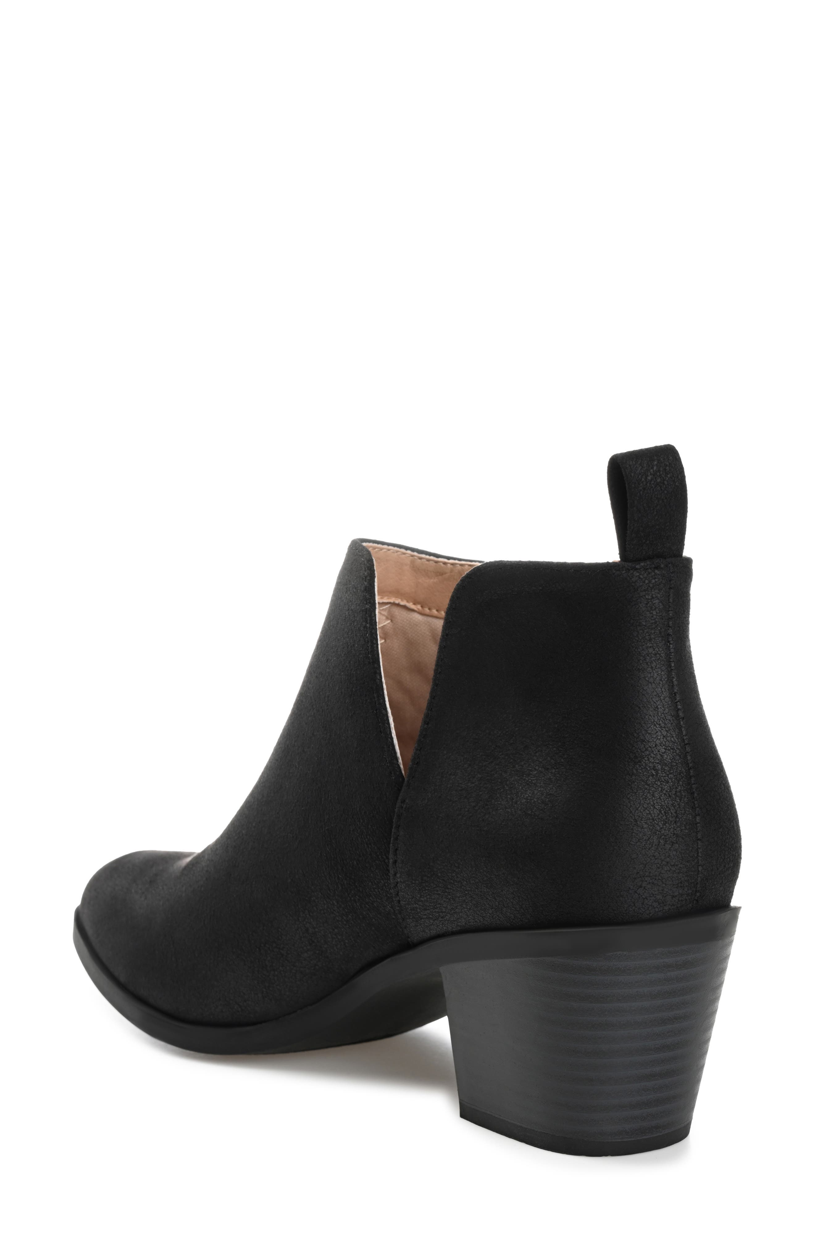 Journee Collection JOURNEE Lola Patterned Ankle Bootie, Alternate, color, Black