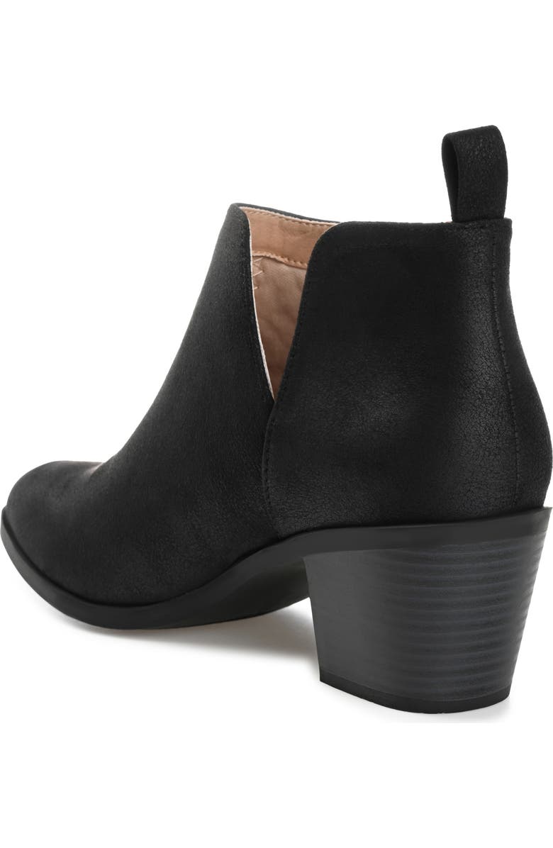 Journee Collection JOURNEE Lola Patterned Ankle Bootie, Alternate, color, Black