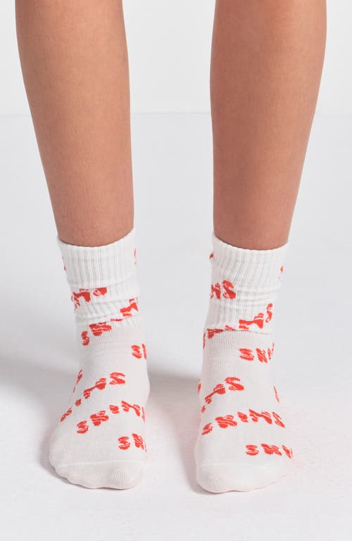 Skims Cotton-blend Crew Socks Set In Multi