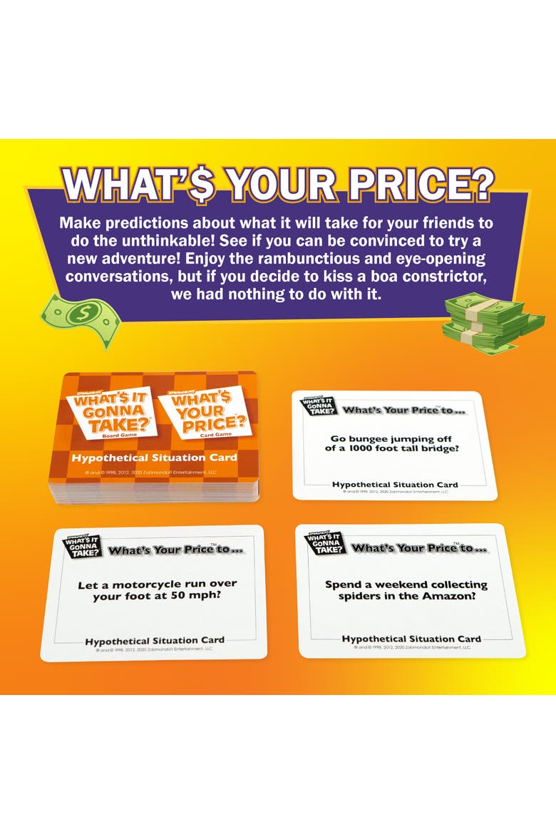 What's Your Price Card Game, Alternate, color, Multicolored