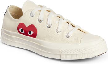 Comme des Garcons PLAY x Converse Chuck Taylor Hidden Heart Low Top Sneaker Women Nordstrom