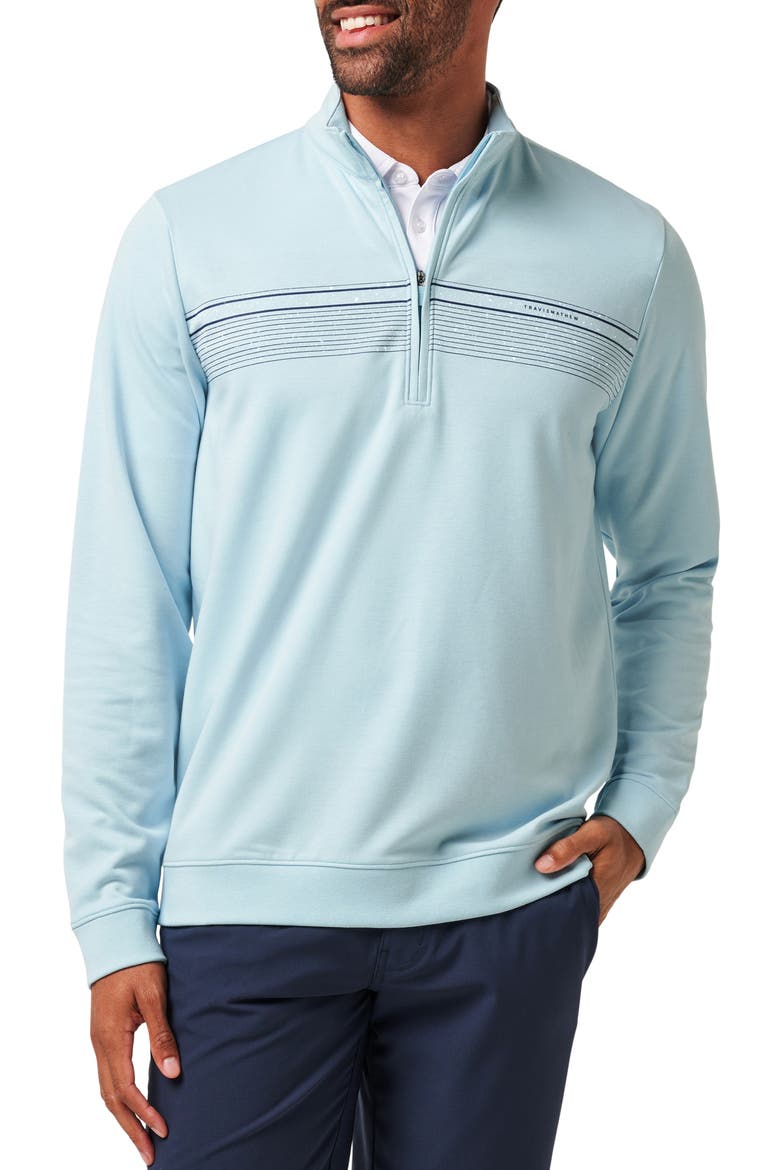 Upgraded Quarter Zip Sweatshirt, Main, color, CORY BLUE