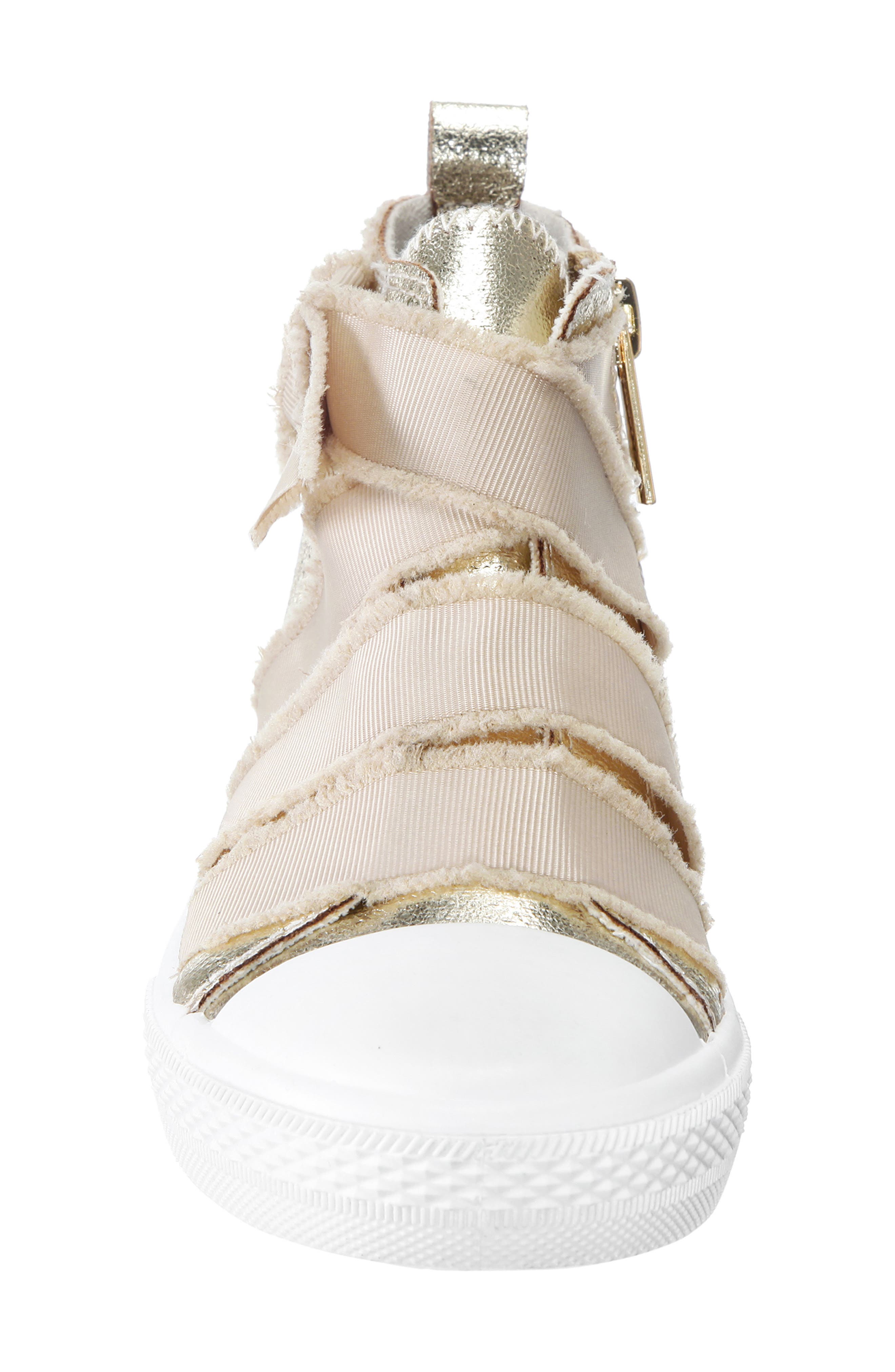 Nina Ellen Metallic High Top Sneaker, Alternate, color, 