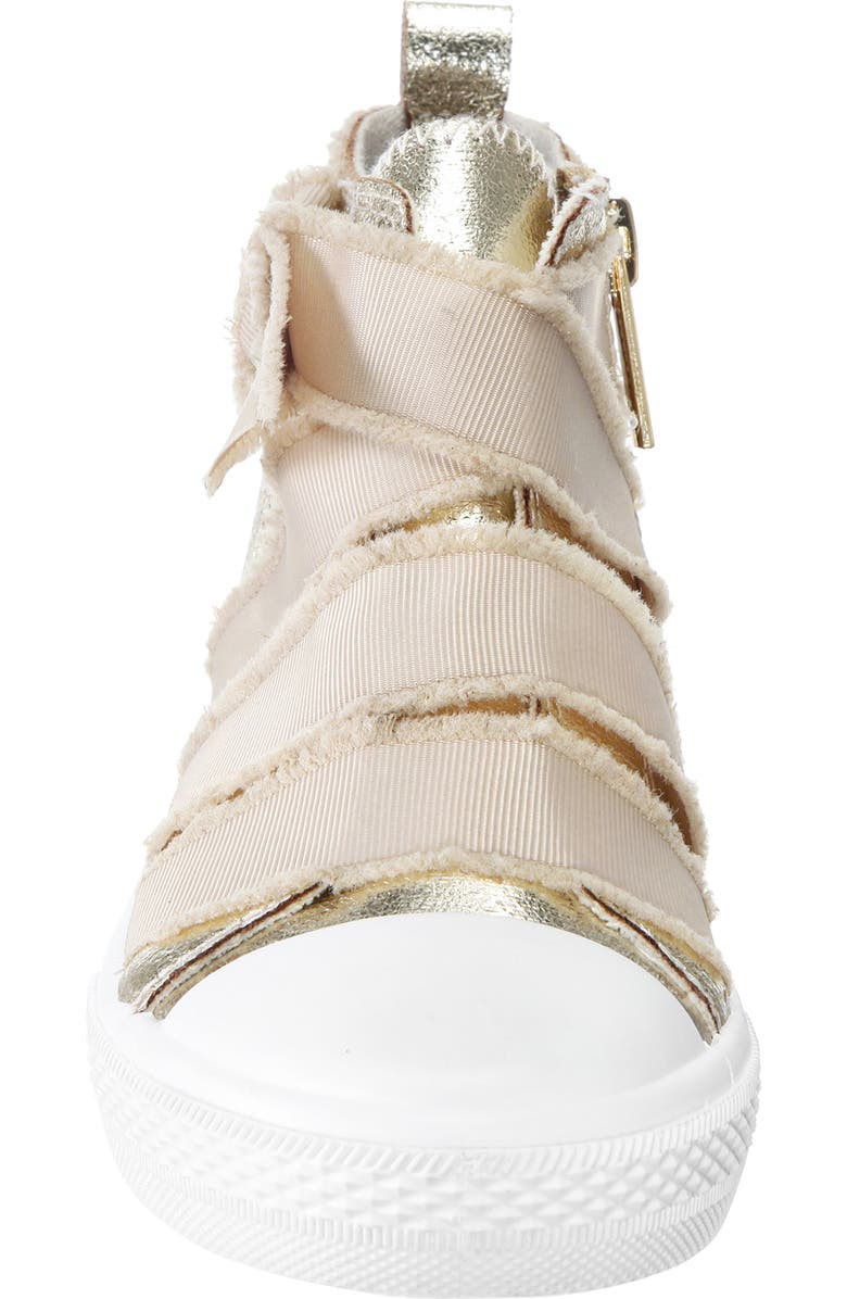 Nina Ellen Metallic High Top Sneaker, Alternate, color,