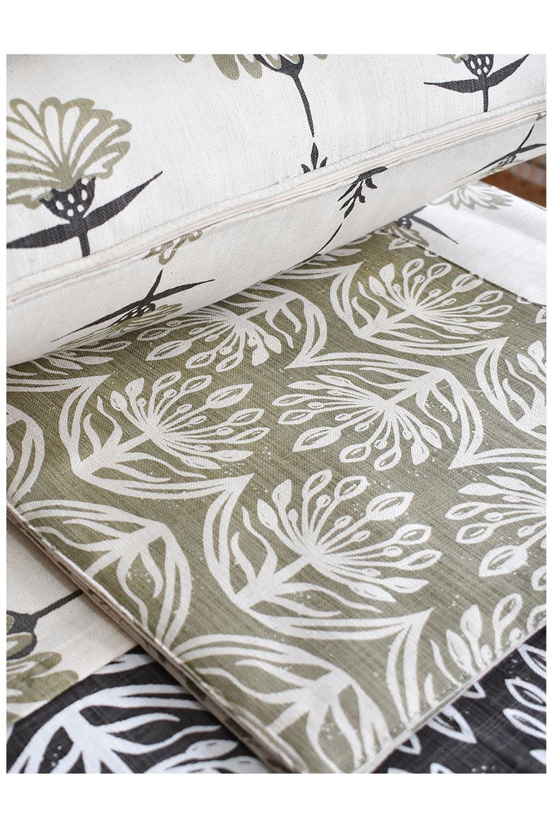 Botanical Set of 4 Placemats, Alternate, color, SAGE