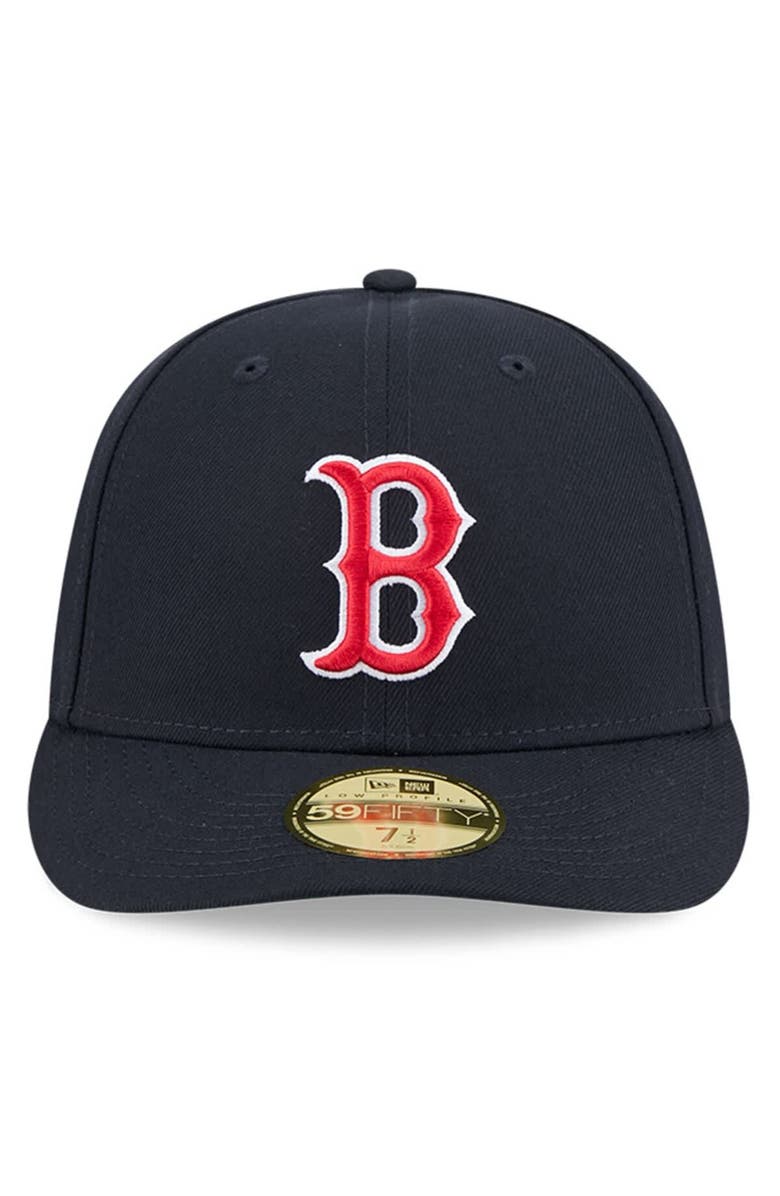 New Era Men's New Era Navy Boston Red Sox Baseball Hall of Fame 59FIFTY Low Profile Fitted Hat, Alternate, color, Navy