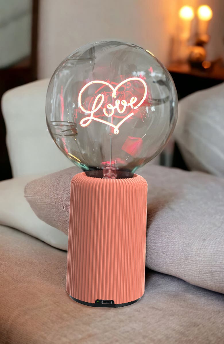 Message in the Bulb Love Bulb Portable Table Lamp, Alternate, color, 