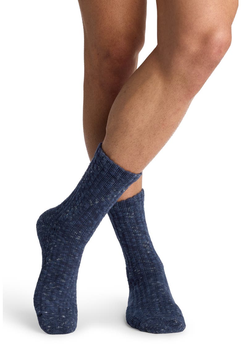 Ragg Spaced Out Spacedye Crew Socks, Alternate, color, MIDNIGHT NAVY