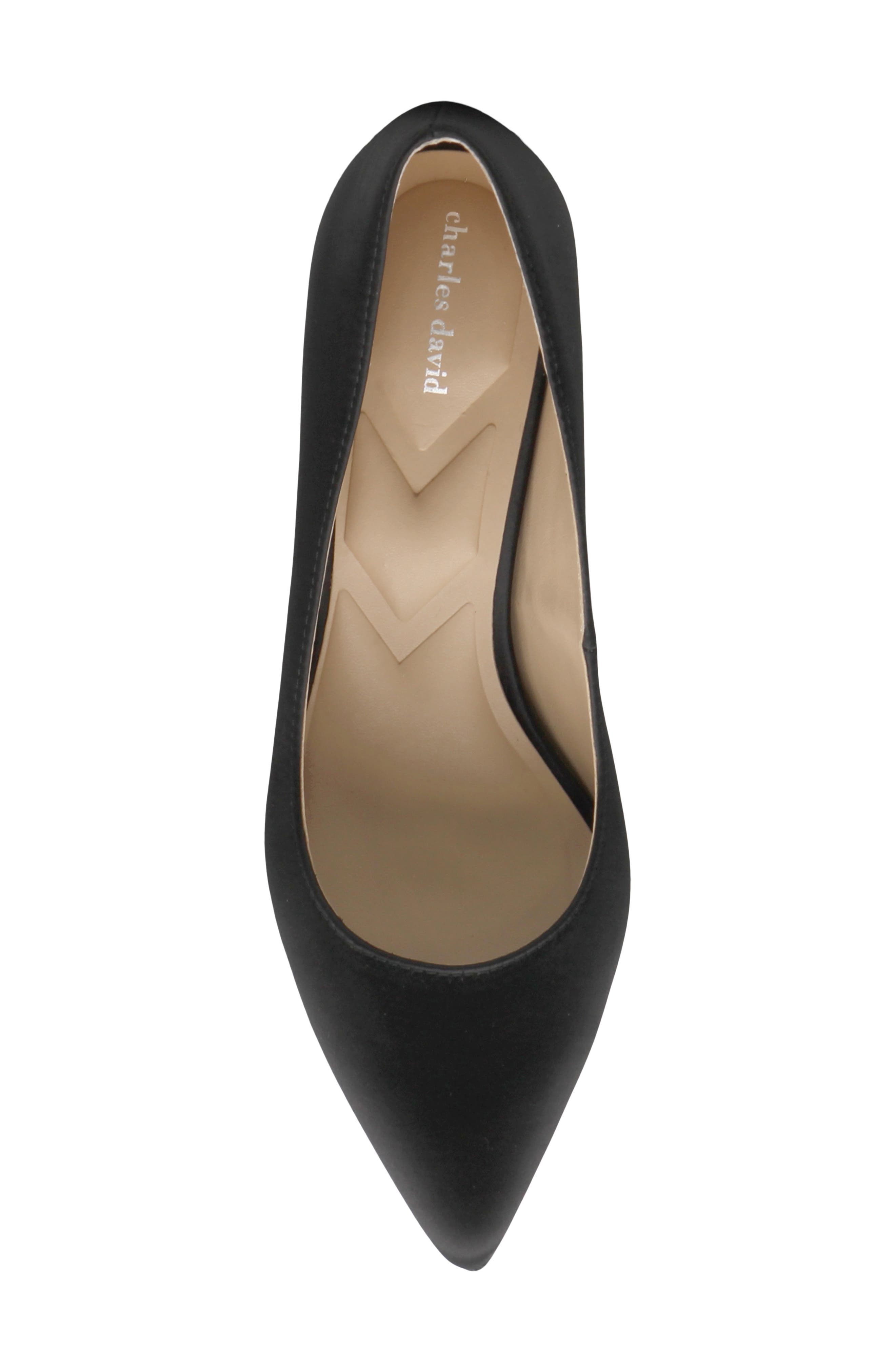 Sienna Pointed Toe Pump, Alternate, color, BLACK
