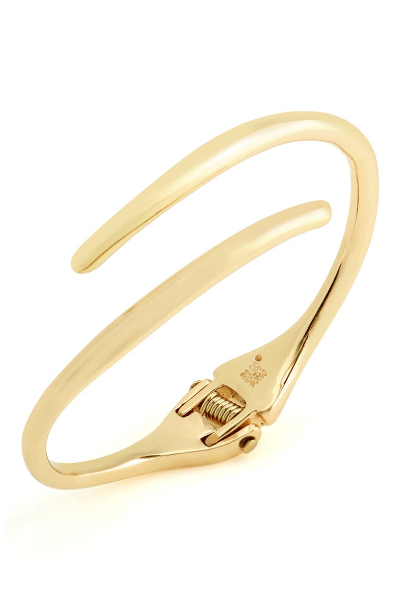 Hinged Bypass Bracelet, Alternate, color, GOLD