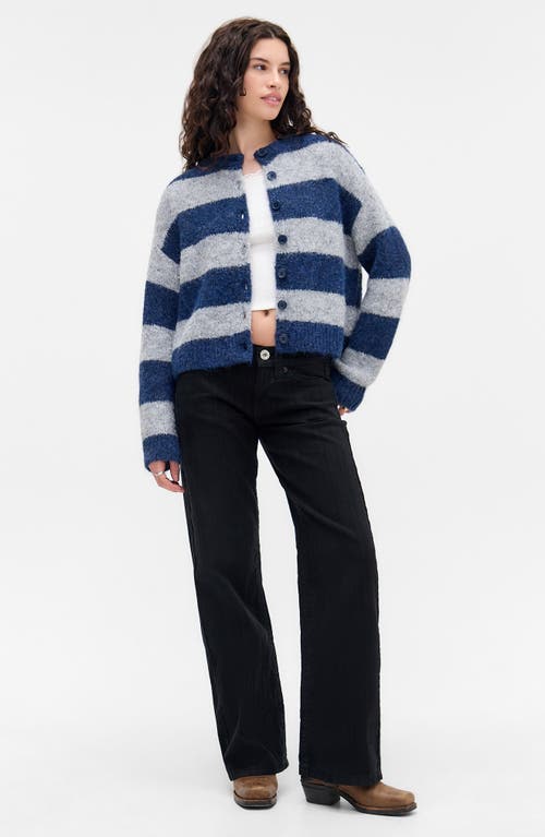 Bdg Urban Outfitters Dakota Stripe Cardigan In Blue