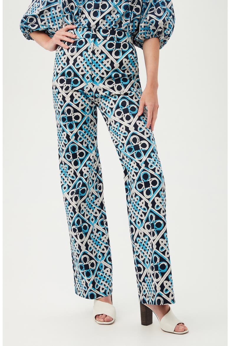 Kinza Wide Leg Pants, Main, color, BLUE MULTI