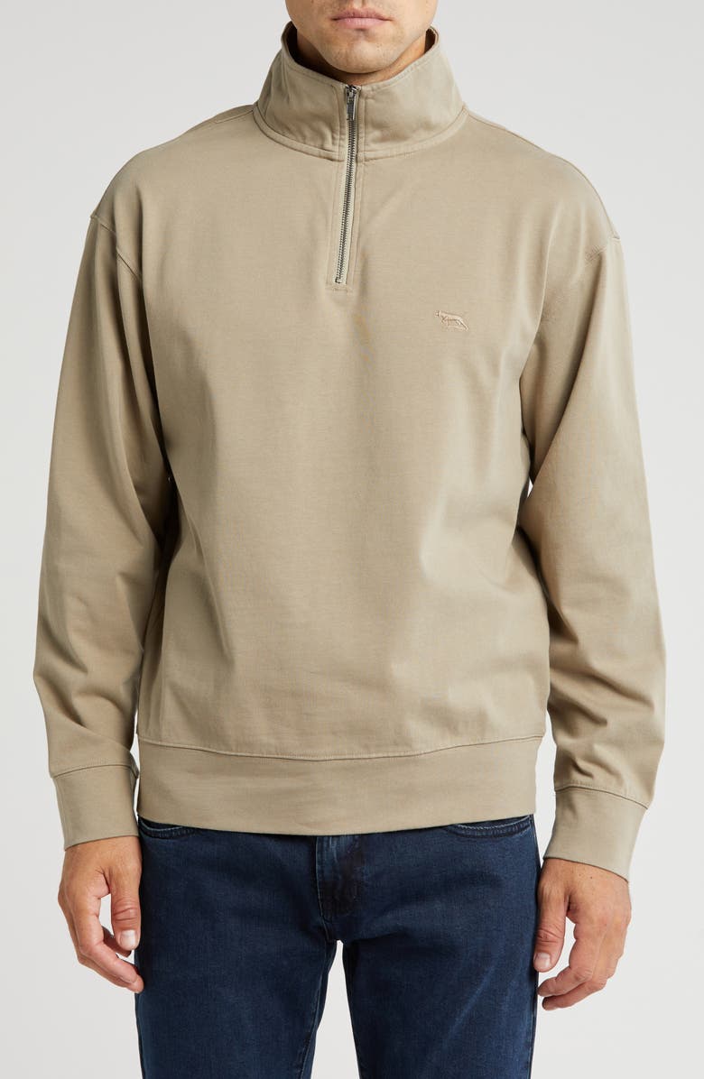 Rodd & Gunn Kelvin Street Cotton Quarter-Zip Pullover, Main, color, 