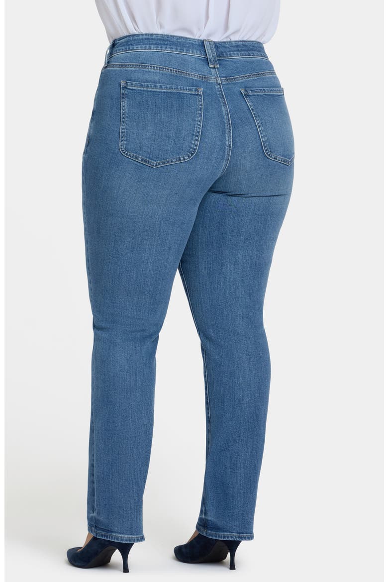 Marilyn Patch Pocket Straight Leg Jeans, Alternate, color, BASTILLE SEA
