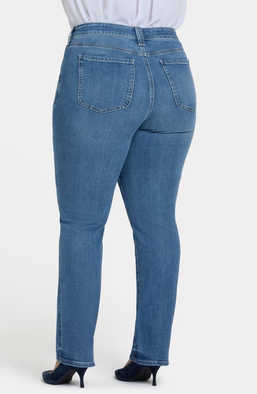 Nydj Marilyn Patch Pocket Straight Leg Jeans In Blue