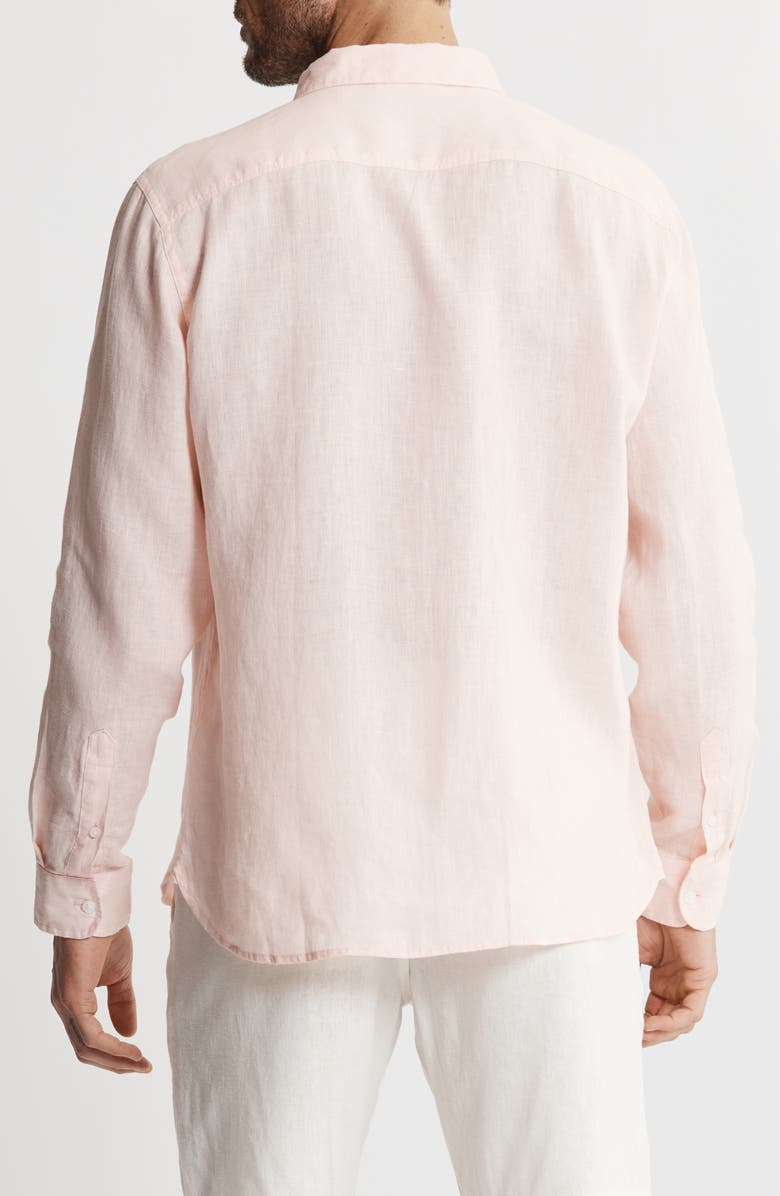 JACHS Solid Linen Long Sleeve Shirt, Alternate, color,