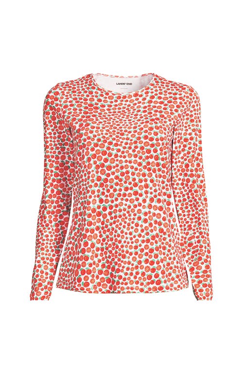 LANDS' END LANDS' END LONG SLEEVE RELAXED UPF 50 RASH GUARD 