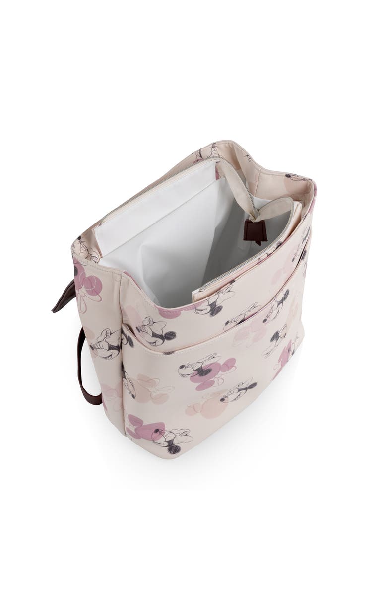 Oniva Minnie Mouse - Downtown Mini Cooler Backpack, Alternate, color, Beige With Vintage Pink Sketch