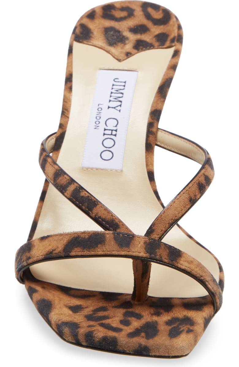 Jimmy Choo Maelie Leopard Print Sandal, Alternate, color,