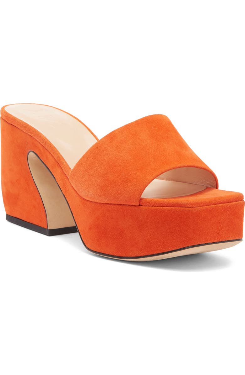 Sergio Rossi Platform Slide Sandal, Main, color,