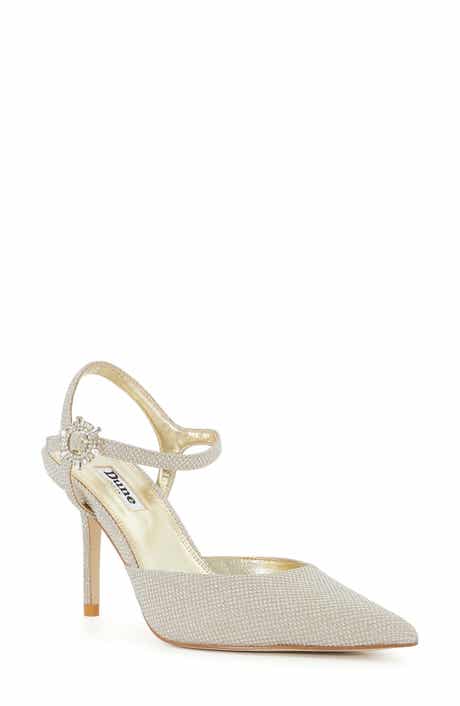 Dune London Channel Ankle Strap Pointed Toe Pump