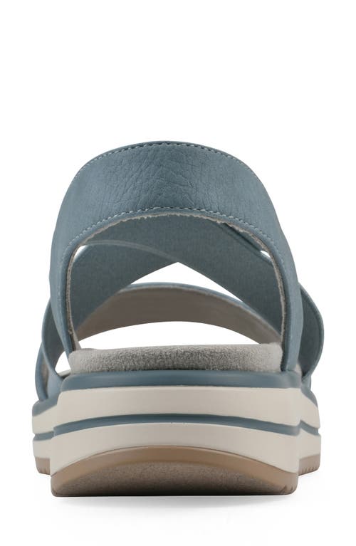 Cliffs By White Mountain Hapley Athleisure Sandal In Mid-blue Nubuck
