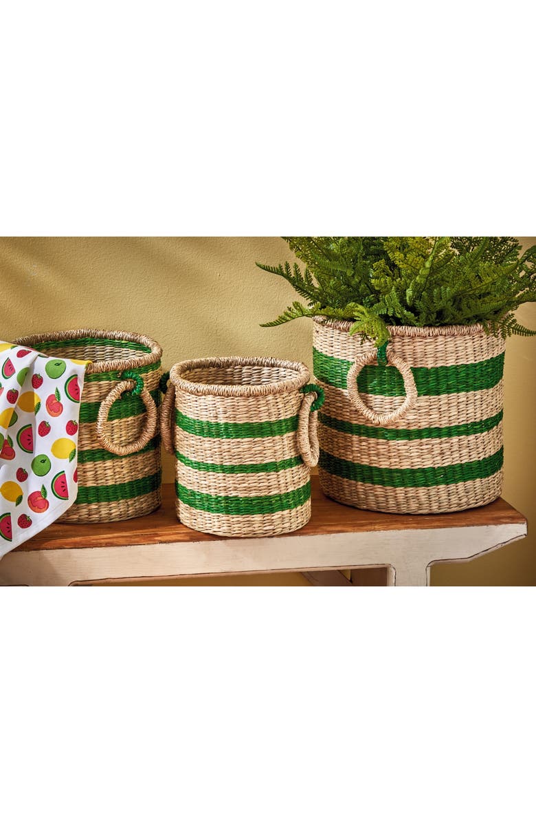 tag Ula Basket S/3 Green Multi Sea Grass Summer, Alternate, color, Green
