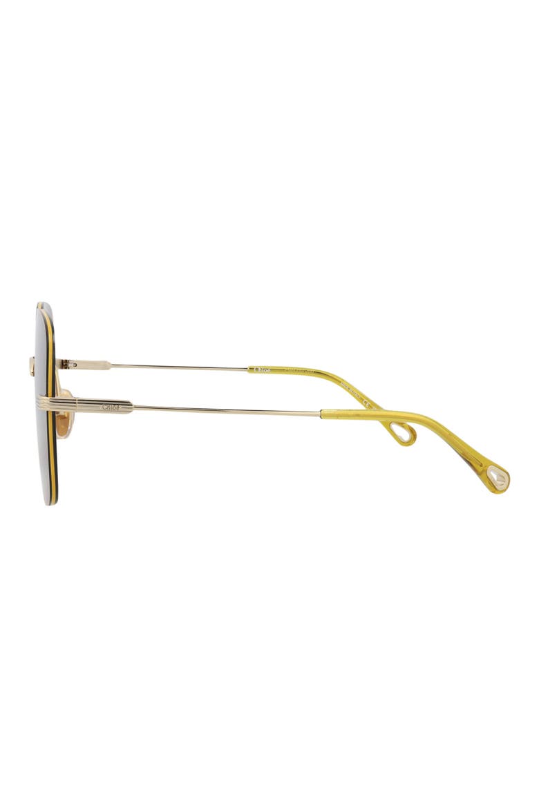 61mm Square Sunglasses, Alternate, color, GOLD GOLD VIOLET