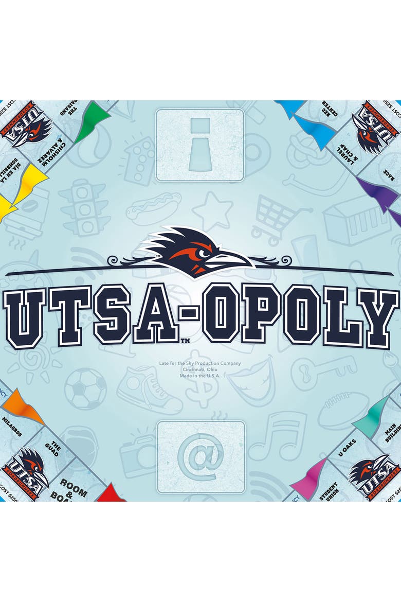 Utsaopoly Monopoly Board Game, Alternate, color, Multicolored