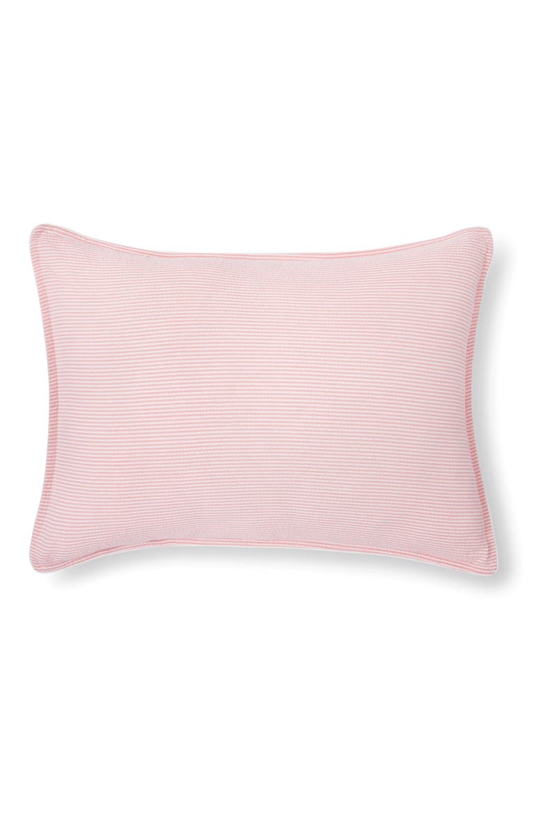 Set of 2 Stripe Cotton Seersucker Shams, Alternate, color, DUSTY PINK