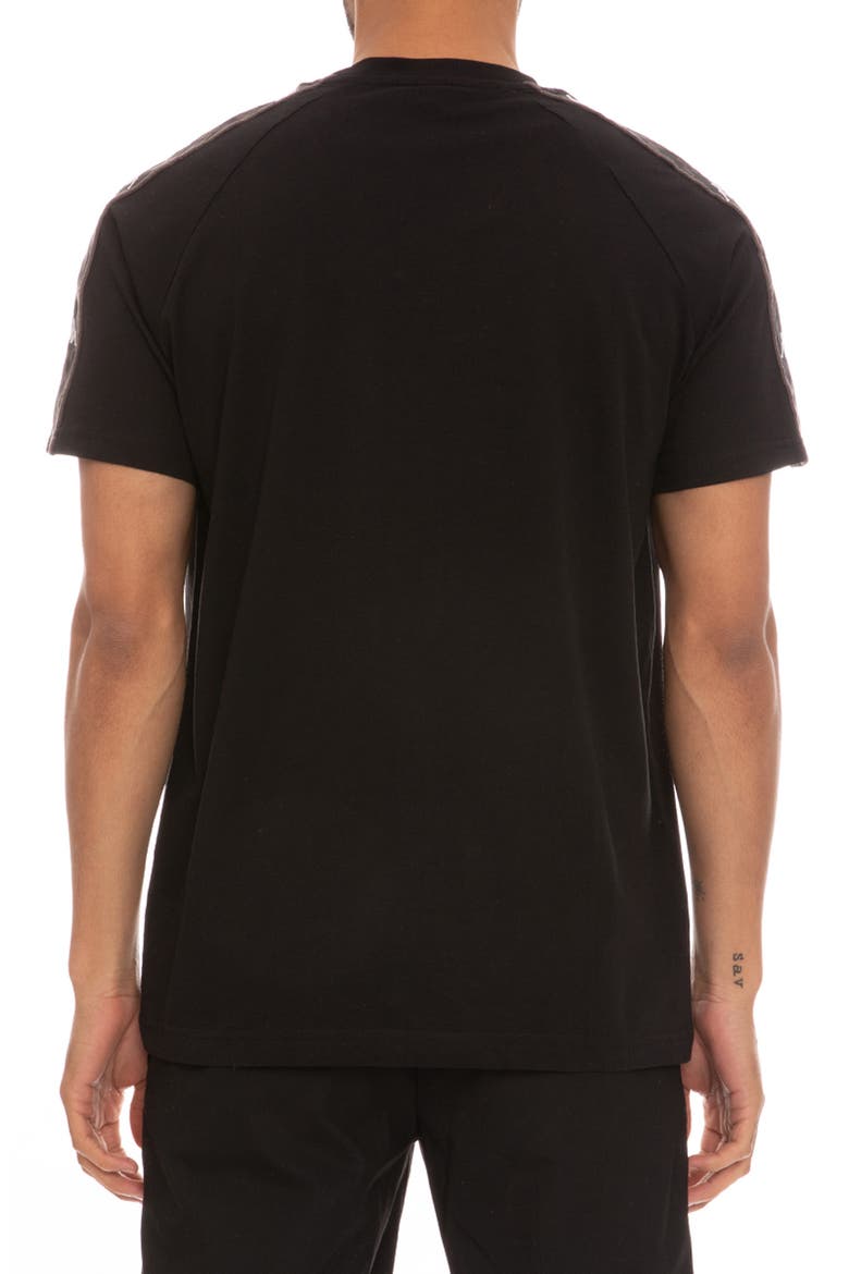 Kappa 222 Banda Deto Graphic Tee, Alternate, color, BLACK / GREY / WHITE
