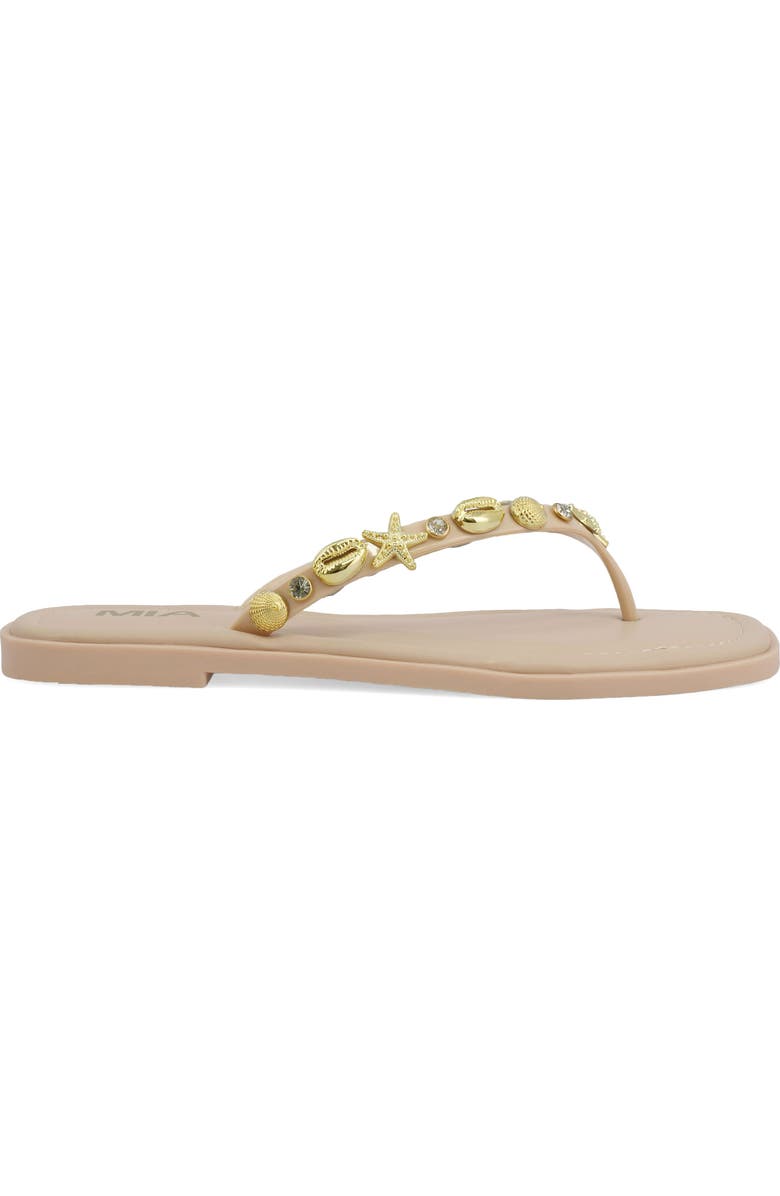 MIA Tulah Flip Flop, Alternate, color, Beige