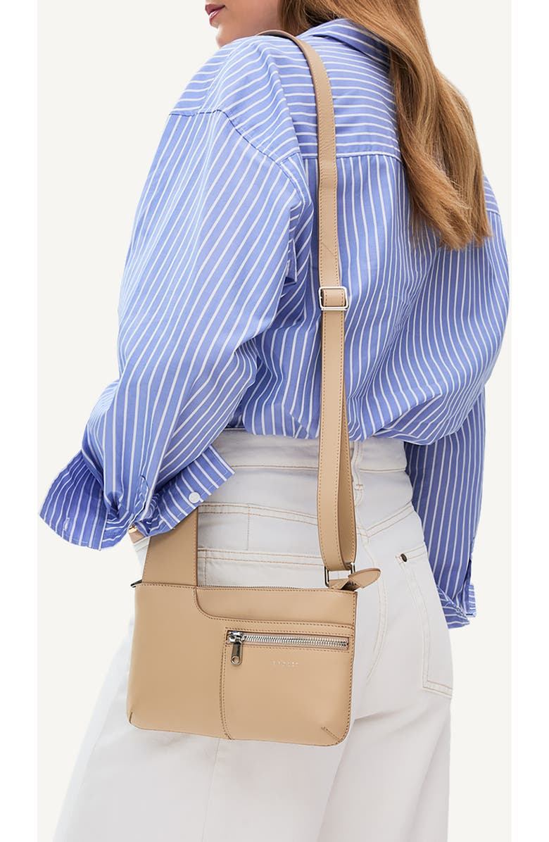 Radley Pockets Mini Ziptop Crossbody Bag, Alternate, color, Stone