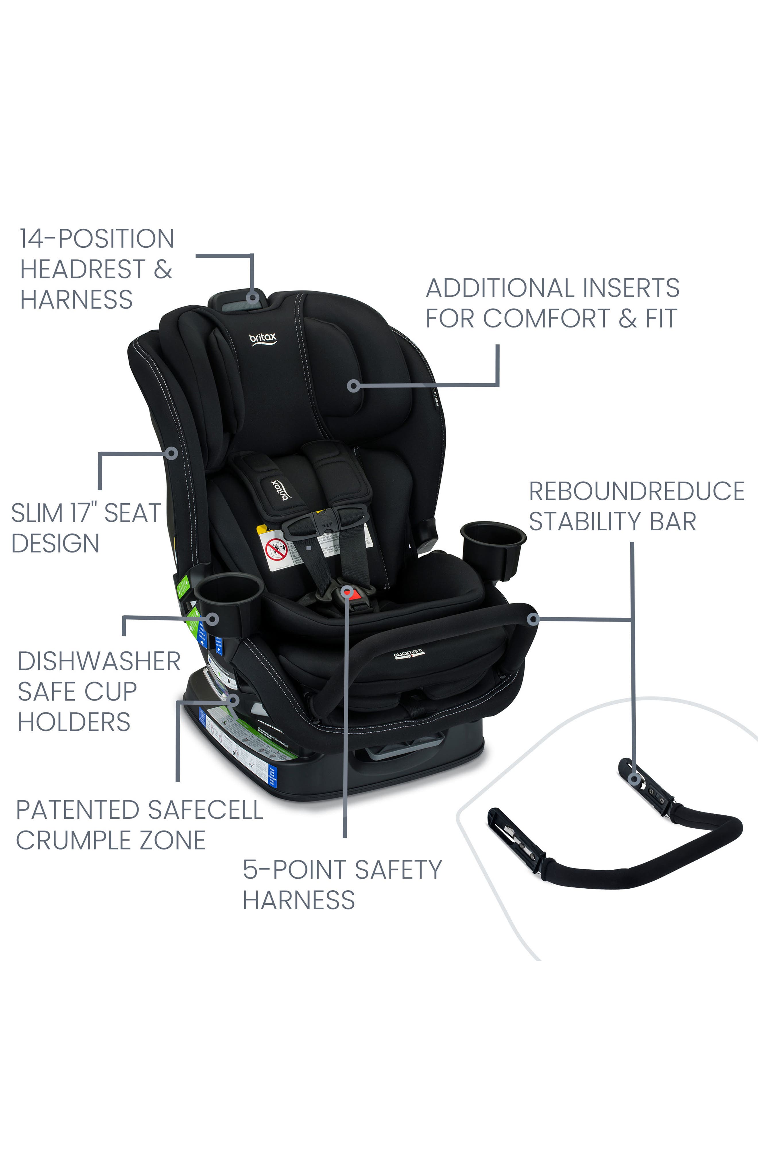 britax sun canopy Cypress Infant Car Seat with Alpine Base Celebrity Posters The B Covered installs Newborn Insert – SWIVEL Size:44g