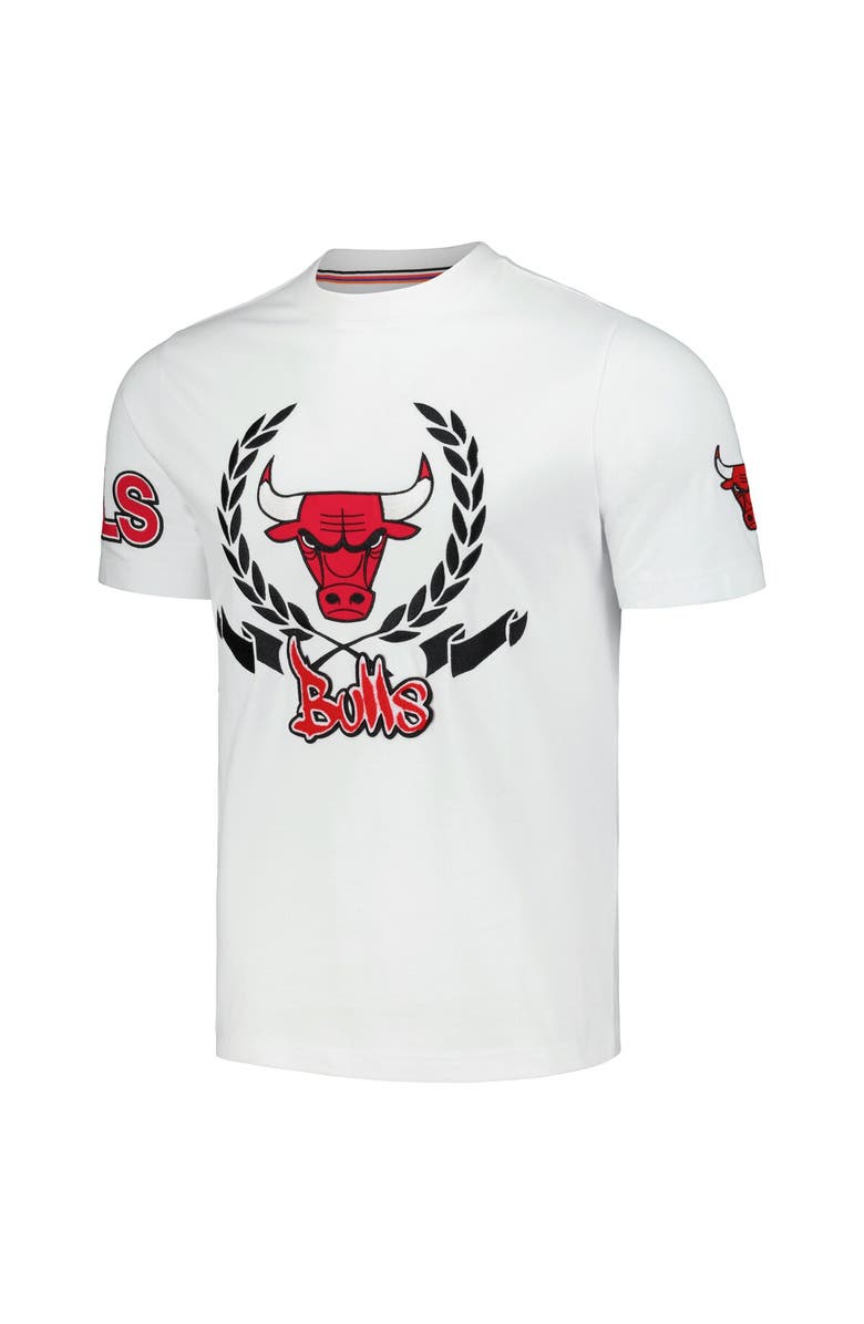 FISLL Unisex FISLL White Chicago Bulls Heritage Crest T-Shirt, Alternate, color, 